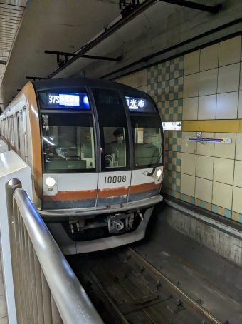 月島駅から永田町駅の乗車記録(乗りつぶし)写真