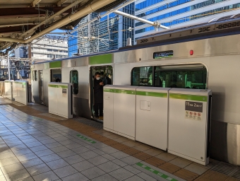 田町駅から新橋駅の乗車記録(乗りつぶし)写真