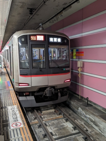 中央林間駅から渋谷駅の乗車記録(乗りつぶし)写真