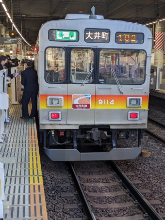 溝の口駅から大岡山駅の乗車記録(乗りつぶし)写真