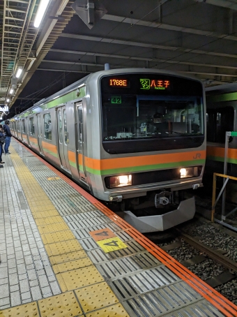 拝島駅から八王子駅の乗車記録(乗りつぶし)写真