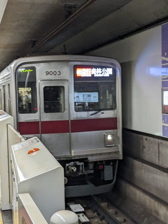新宿三丁目駅から池袋駅の乗車記録(乗りつぶし)写真