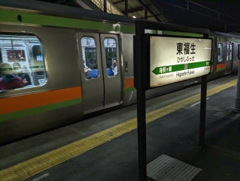 東福生駅から八王子駅の乗車記録(乗りつぶし)写真
