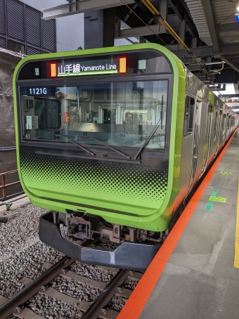 渋谷駅から新宿駅の乗車記録(乗りつぶし)写真