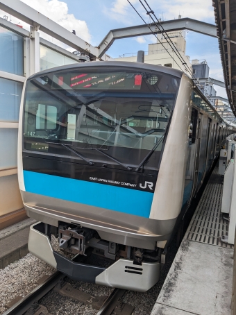 赤羽駅から田端駅の乗車記録(乗りつぶし)写真