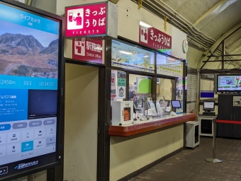 黒部湖駅から黒部平駅の乗車記録(乗りつぶし)写真