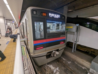 京成上野駅から青砥駅の乗車記録(乗りつぶし)写真
