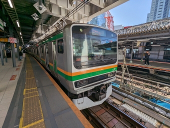 渋谷駅から池袋駅の乗車記録(乗りつぶし)写真