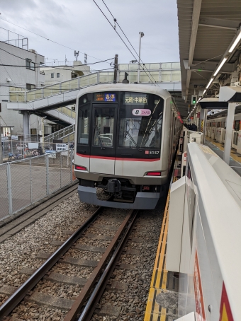 菊名駅から東白楽駅の乗車記録(乗りつぶし)写真