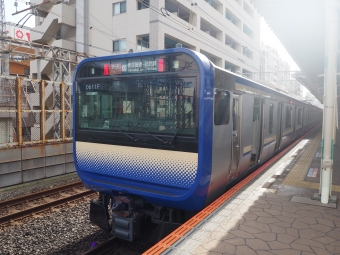 横浜駅から市川駅の乗車記録(乗りつぶし)写真