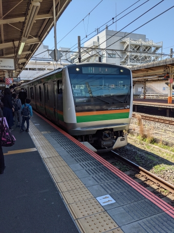 茅ケ崎駅から大船駅の乗車記録(乗りつぶし)写真