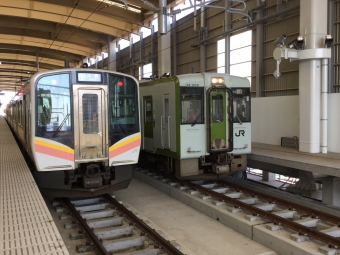 新潟駅から内野駅の乗車記録(乗りつぶし)写真