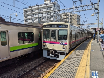 下高井戸駅から新宿駅の乗車記録(乗りつぶし)写真