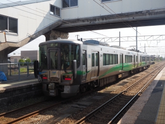 泊駅から滑川駅の乗車記録(乗りつぶし)写真