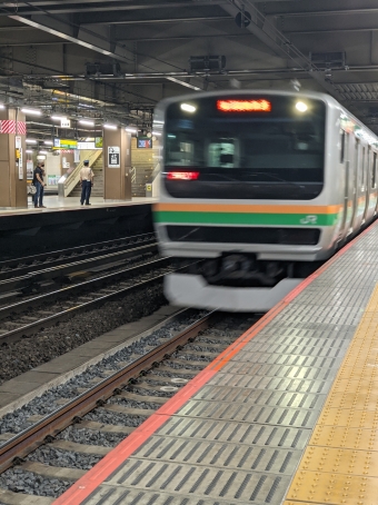大宮駅から渋谷駅の乗車記録(乗りつぶし)写真
