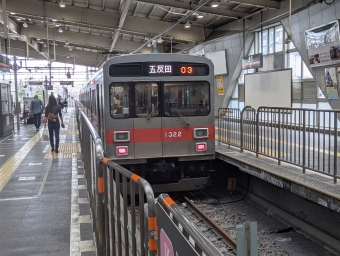蒲田駅から旗の台駅の乗車記録(乗りつぶし)写真