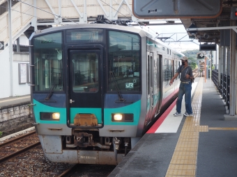 粟生駅から谷川駅の乗車記録(乗りつぶし)写真
