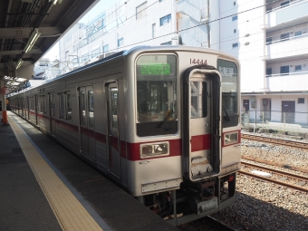 曳舟駅から西新井駅の乗車記録(乗りつぶし)写真
