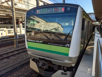 長津田駅から東神奈川駅の乗車記録(乗りつぶし)写真