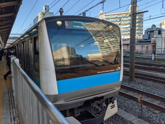 東神奈川駅から鶴見駅の乗車記録(乗りつぶし)写真