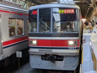 武蔵小杉駅から大岡山駅の乗車記録(乗りつぶし)写真