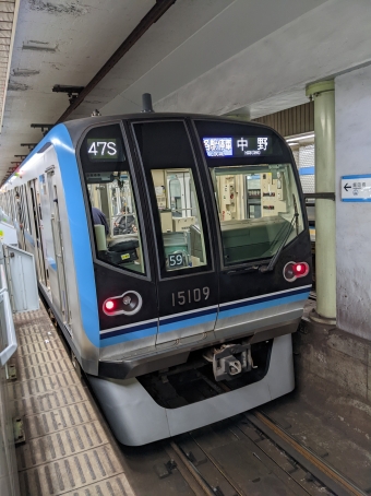 九段下駅から早稲田駅の乗車記録(乗りつぶし)写真