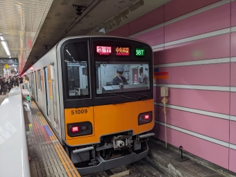 渋谷駅から中央林間駅の乗車記録(乗りつぶし)写真