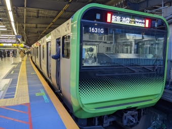 大崎駅から渋谷駅の乗車記録(乗りつぶし)写真