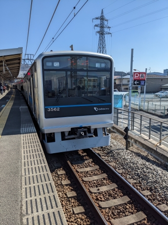新松田駅から開成駅の乗車記録(乗りつぶし)写真