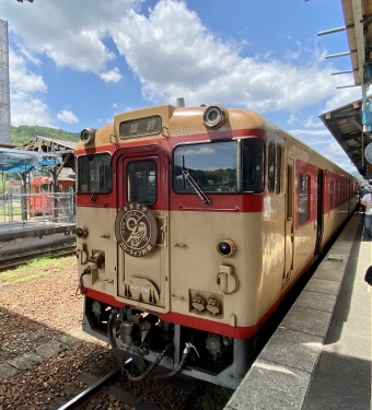 津山駅から那岐駅の乗車記録(乗りつぶし)写真