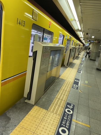 溜池山王駅から浅草駅の乗車記録(乗りつぶし)写真