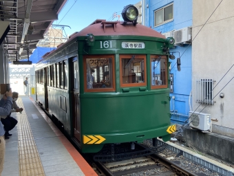 恵美須町停留場から浜寺駅前停留場の乗車記録(乗りつぶし)写真