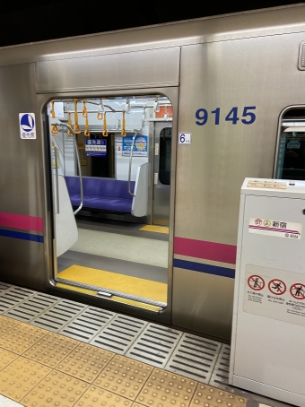 船堀駅から新宿駅の乗車記録(乗りつぶし)写真