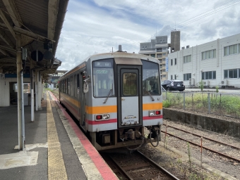 智頭駅から津山駅の乗車記録(乗りつぶし)写真