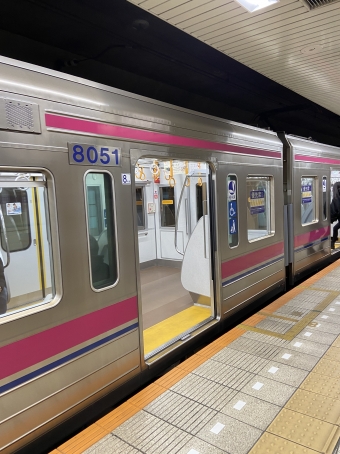 京王八王子駅から北野駅の乗車記録(乗りつぶし)写真