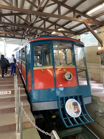 六甲ケーブル下駅から六甲山上駅の乗車記録(乗りつぶし)写真