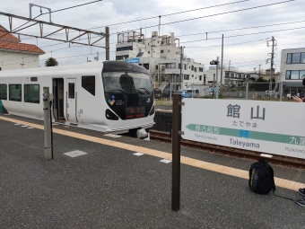 館山駅から新宿駅の乗車記録(乗りつぶし)写真