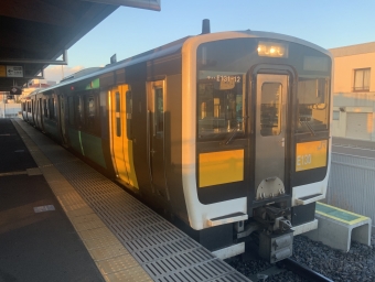 常陸太田駅から水戸駅の乗車記録(乗りつぶし)写真