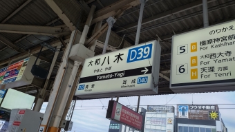 大和八木駅 写真:駅名看板