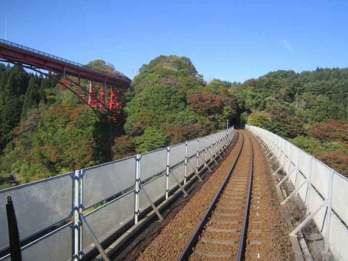 鉄道乗車記録の写真:車窓・風景(2)        「大沢橋梁（三陸鉄道リアス線車窓より撮影）」