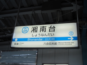 湘南台駅から六会日大前駅の乗車記録(乗りつぶし)写真