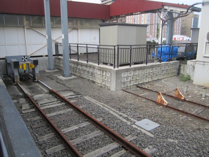 鉄道乗車記録の写真:駅舎・駅施設、様子(2)        「終点マーク」