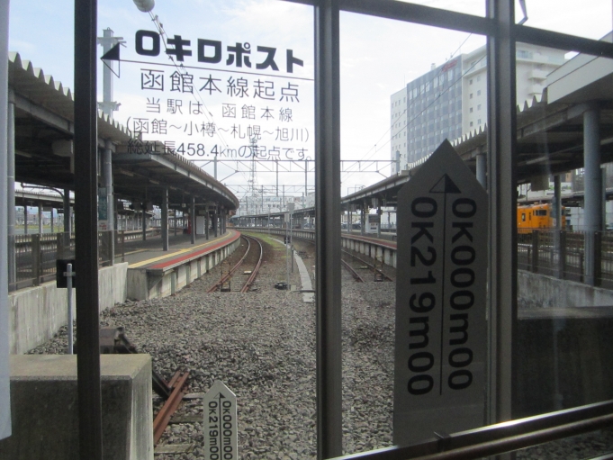 鉄道乗車記録の写真:駅舎・駅施設、様子(4)        「0キロポスト」