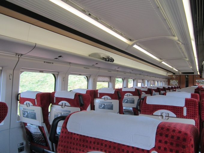 鉄道乗車記録の写真:車内設備、様子(1)        「E325-1003(つばさ127号)の車内」
