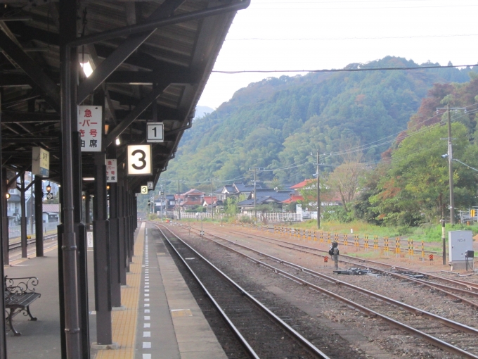 鉄道乗車記録の写真:駅舎・駅施設、様子(5)        「津和野駅ホーム」