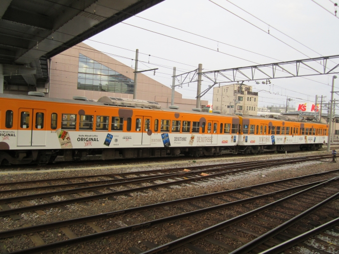 鉄道乗車記録の写真:列車・車両の様子(未乗車)(6)        「近江鉄道彦根駅車両基地と1802車両」