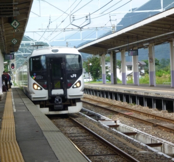 新宿駅から白馬駅の乗車記録(乗りつぶし)写真