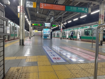 新宿駅から安中駅の乗車記録(乗りつぶし)写真