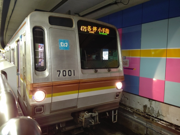 鉄道乗車記録の写真:乗車した列車(外観)(2)        「ただし、この写真は乗った時に撮ったわけではありません。
新宿三丁目までは別の7000に乗りました。

新宿三丁目→自由が丘」