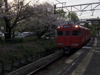 平戸橋駅から梅坪駅の乗車記録(乗りつぶし)写真